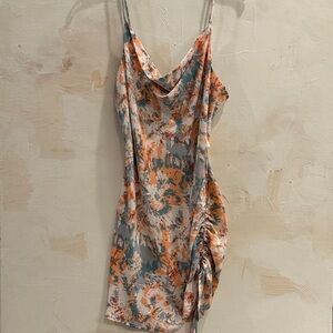 Vibrant Abstract Print Mini Dress